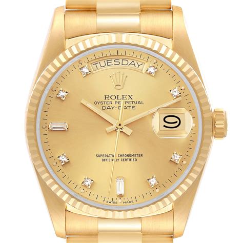 rolex president yellow gold|Rolex presidential for sale used.